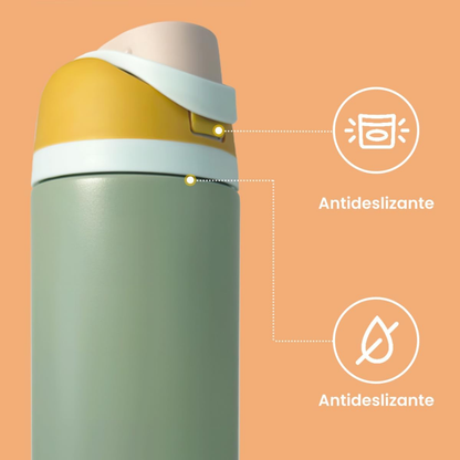 Botella de agua acero inoxidable freesip color verde