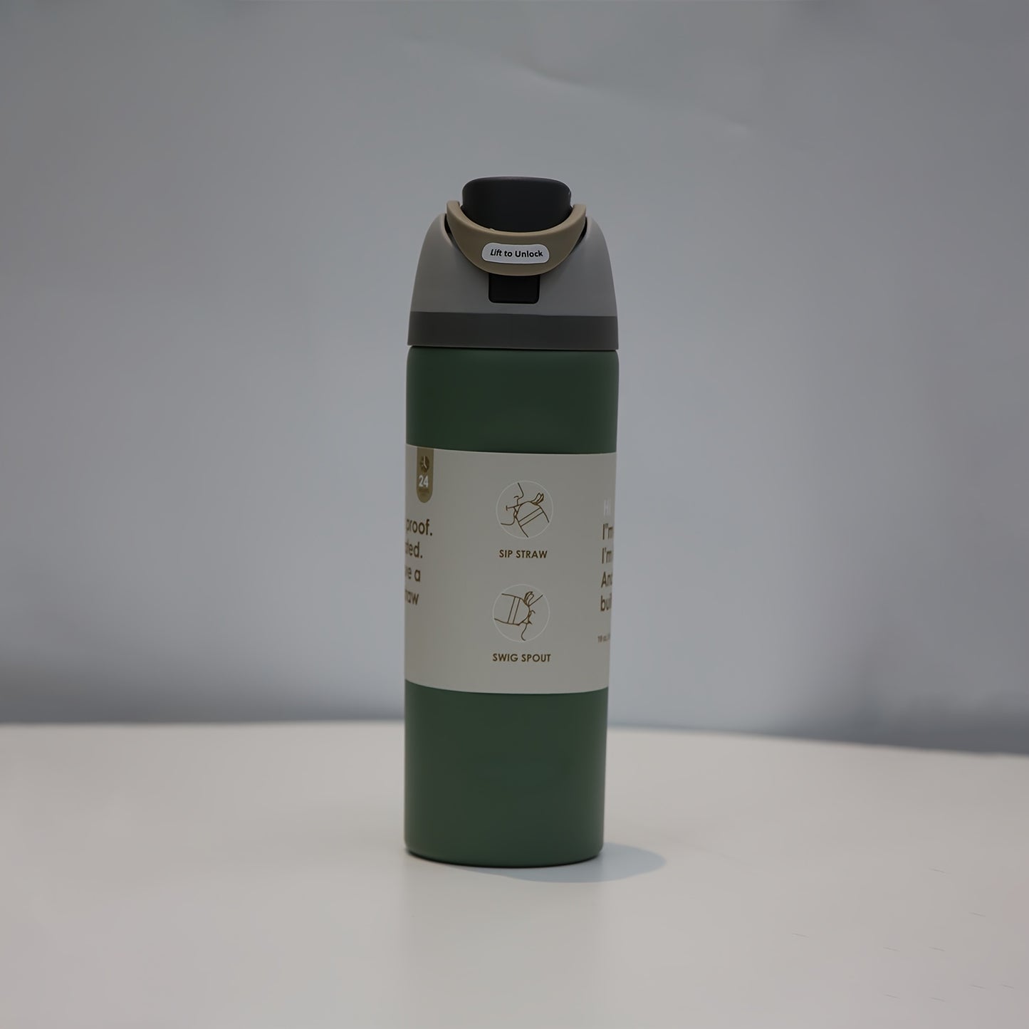 Botella de agua acero inoxidable freesip color verde